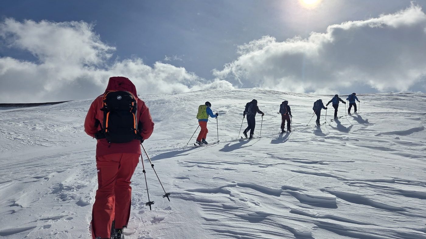 Skitour im Tiefschnee