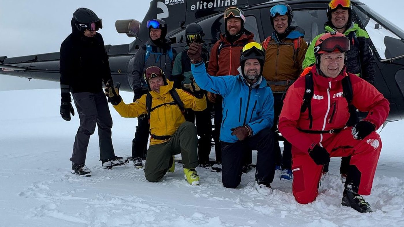 Heliskiing Gruppenfoto