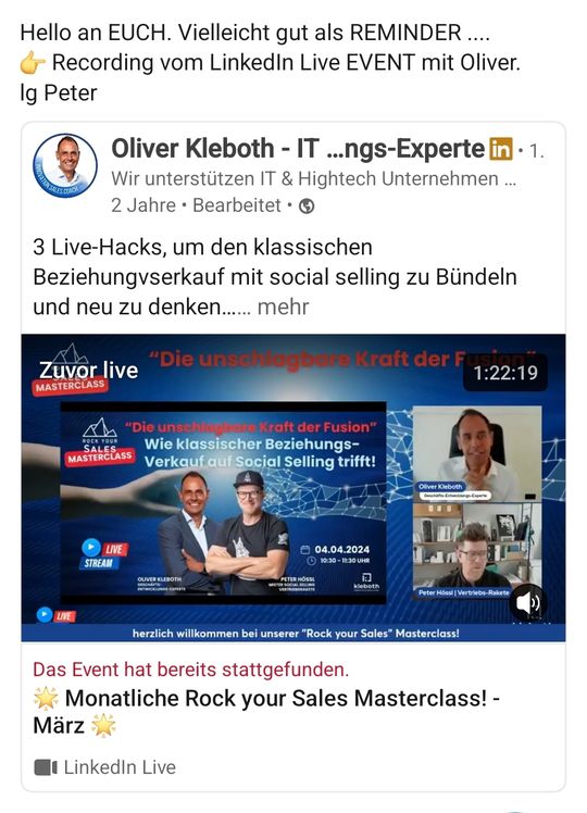LinkedIn Post Beispiel 31