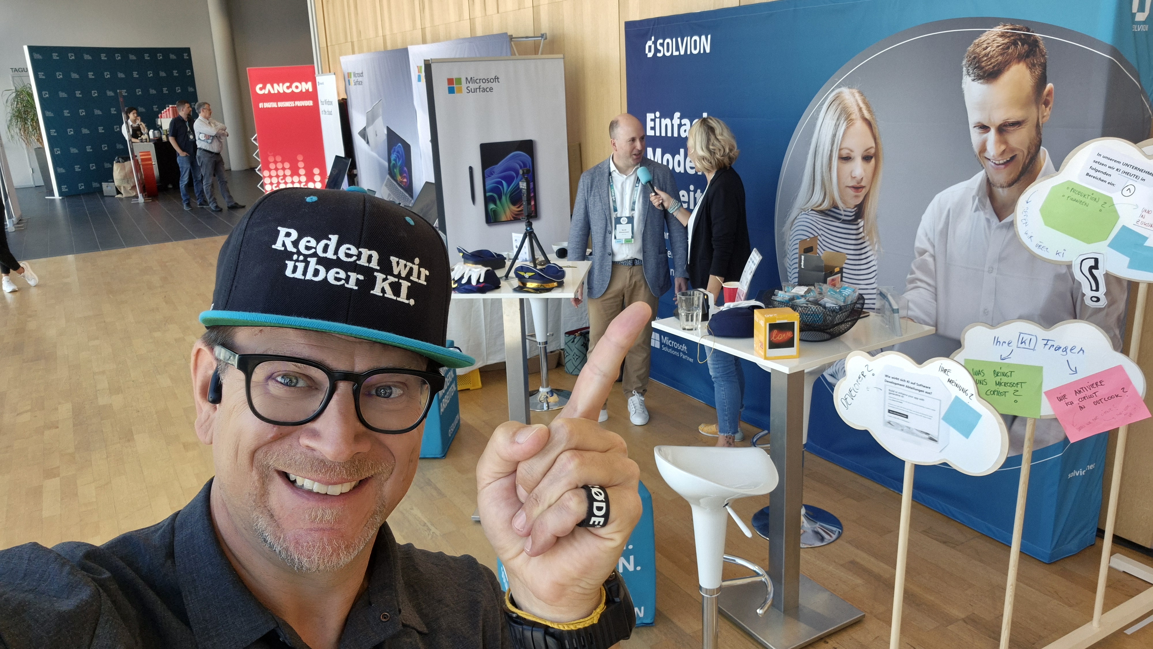 Peter Hössl auf einem KI-Event mit Solvion – Microsoft Partner